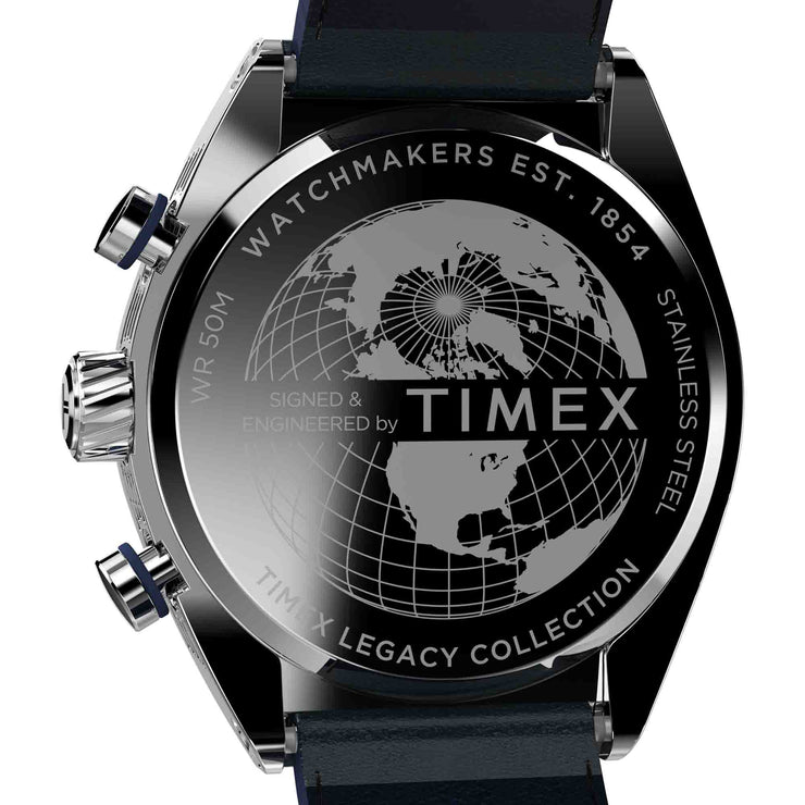 Timex Legacy Tonneau Chronograph 42mm Blue