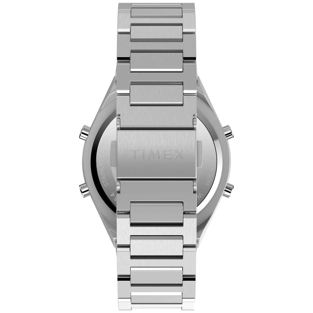 Timex Q80 Continental 39mm Digital Silver SS | Watches.com