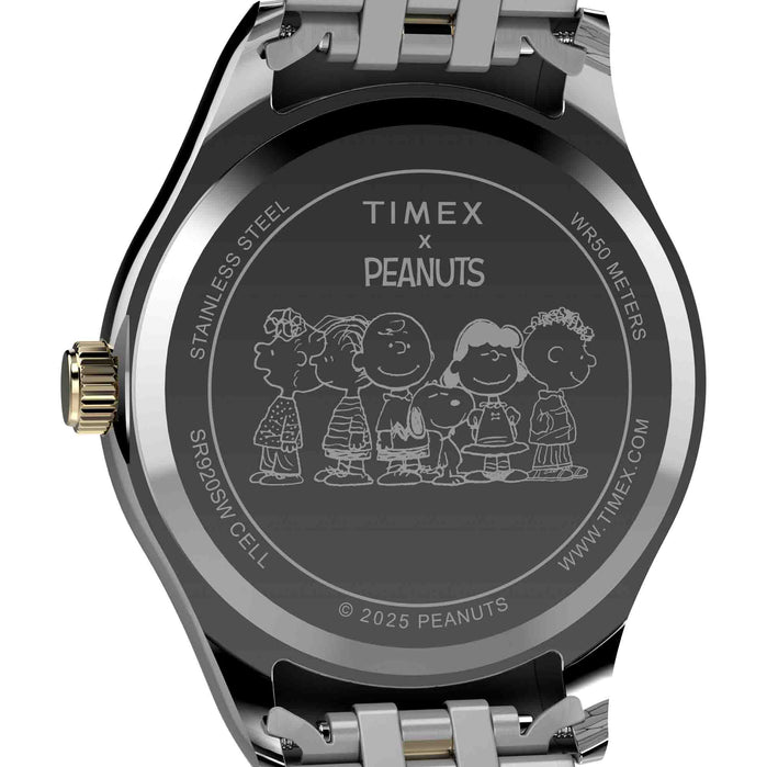 Timex Legacy x Peanuts 34mm Bowtie SS angled shot picture