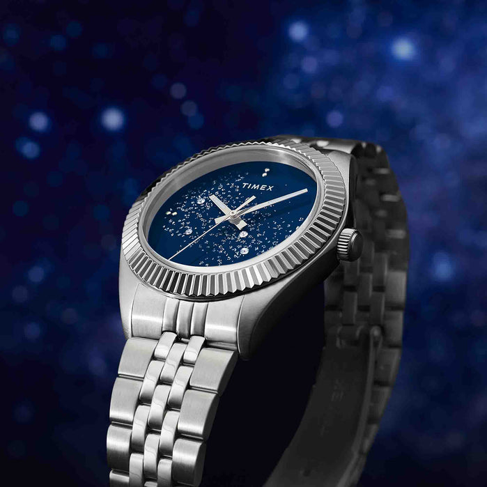 Timex Legacy Celestial 36mm Blue SS angled shot picture