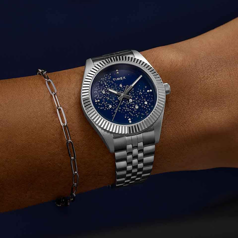 Timex Legacy Celestial 36mm Blue SS | Watches.com