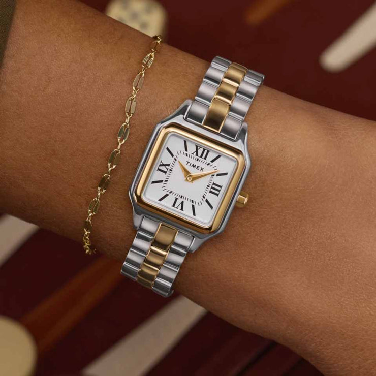 Timex Addison 23mm Silver Gold SS