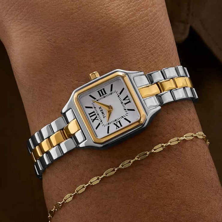 Timex Addison 23mm Silver Gold SS