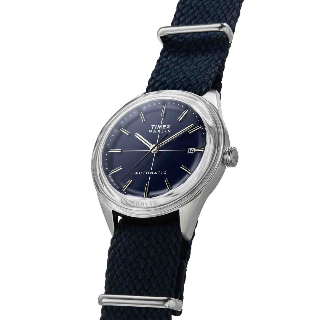 Timex Marlin Jet Automatic 38mm Blue | Watches.com