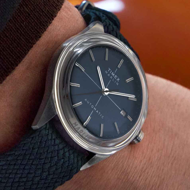 Jet All Watch Timex Marlin Jet Automatic 38mm Blue | Watches.com