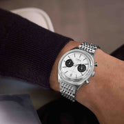 Timex Marlin Jet Quartz Chronograph 40mm White SS