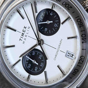 Timex Marlin Jet Quartz Chronograph 40mm White SS
