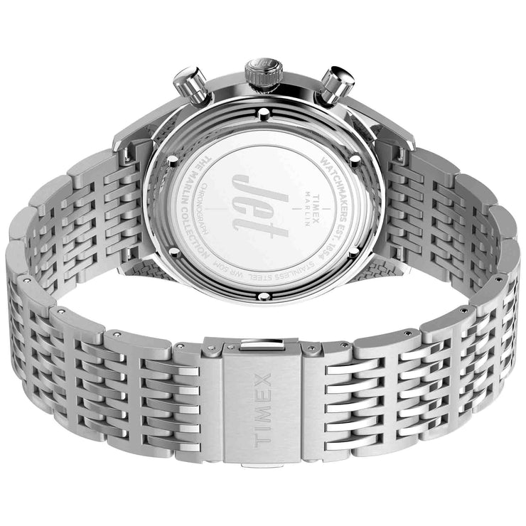 Timex Marlin Jet Quartz Chronograph 40mm White SS