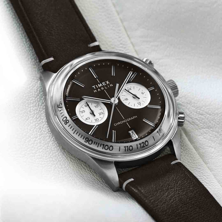 Timex Marlin Jet Quartz Chronograph 40mm Black