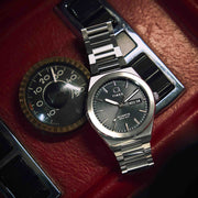 Timex Q Continental Day and Date 39mm Black SS