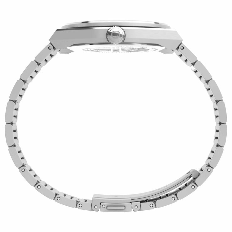 Timex Q Continental Day and Date 39mm Blue SS