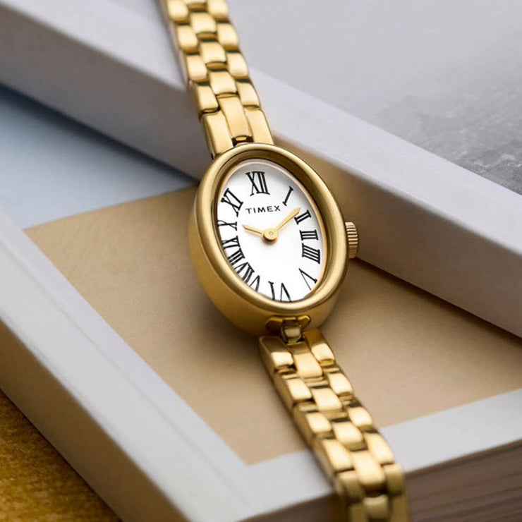 Timex Cavatina 19mm Gold White SS