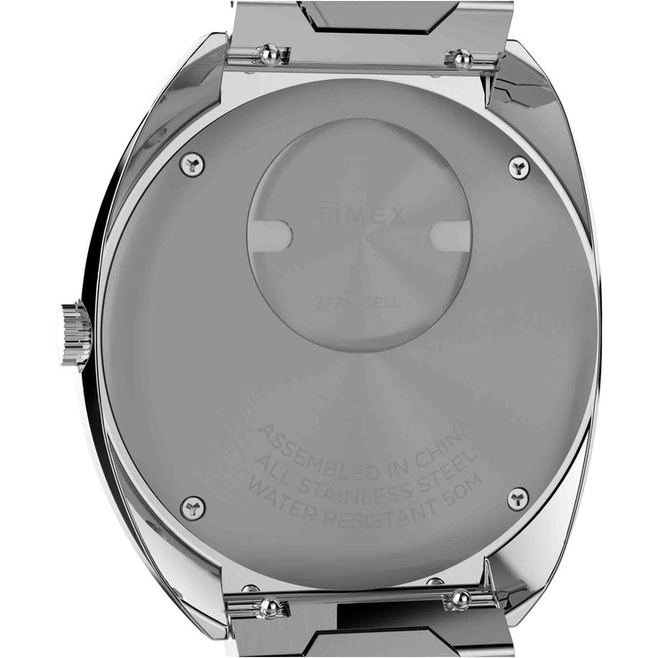 Timex Q 1972 Time Machine Reissue 39mm Blue Sunray SS