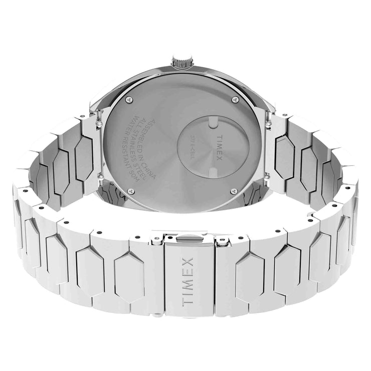 Timex Q 1972 Time Machine Reissue 39mm Blue Sunray SS