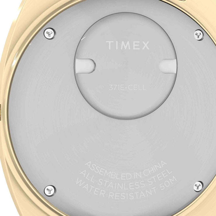 Timex Q 1975 Enigma 37mm Black Gold SS