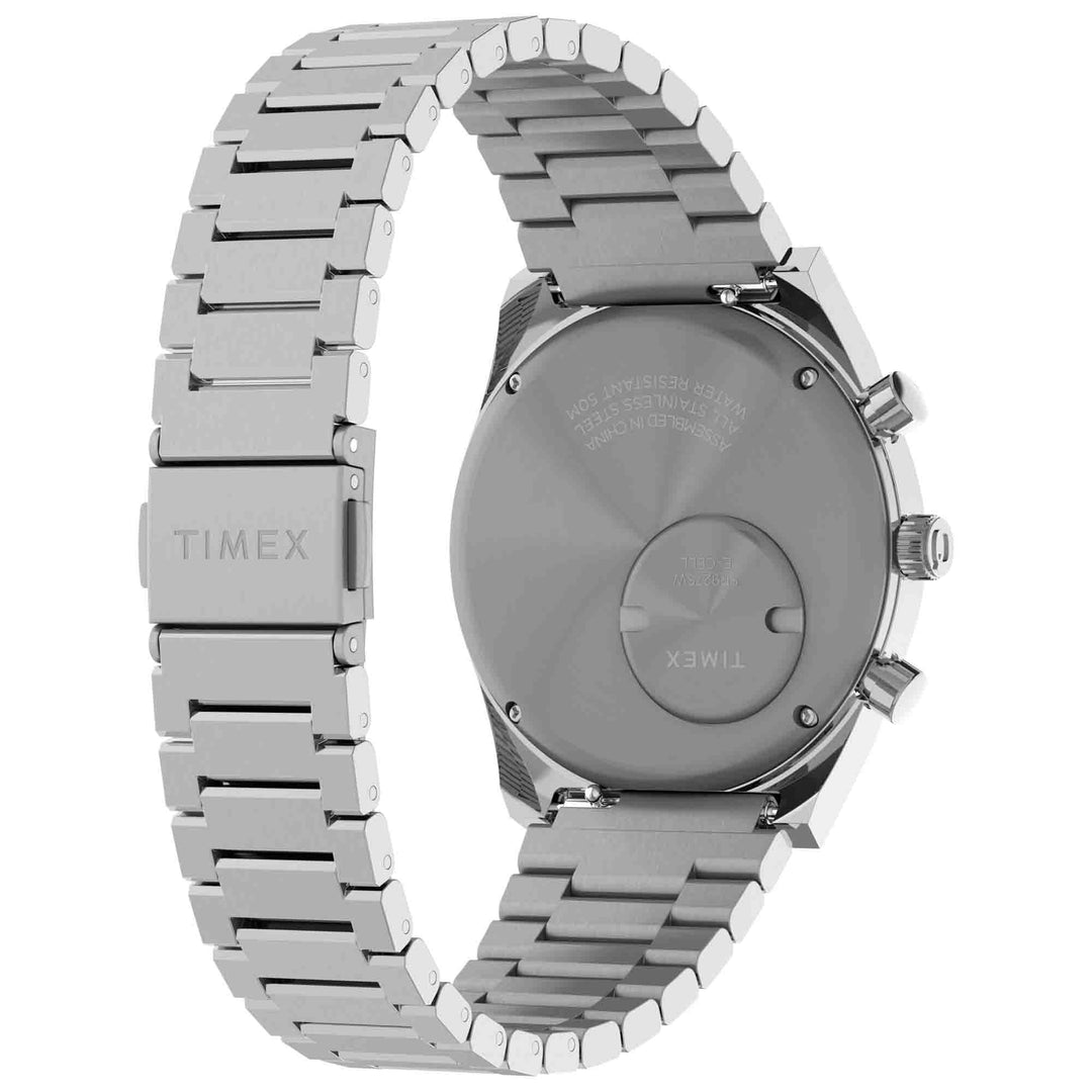 Timex Q Falcon Eye Chronograph 40mm Black SS | Watches.com