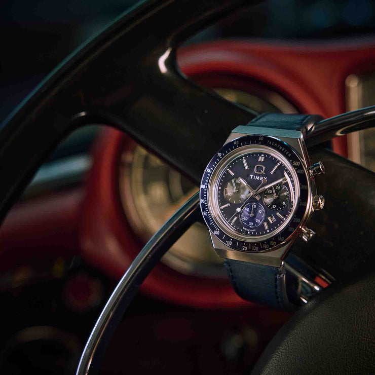 Timex Q Chronograph 40mm Blue