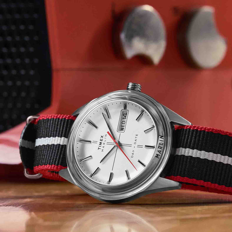 Timex Marlin Jet Quartz 38mm White