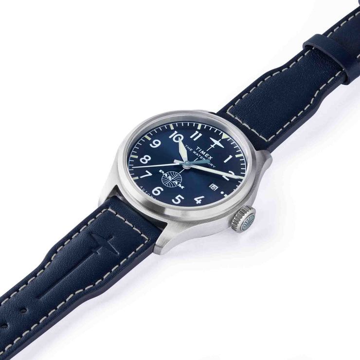 Timex Waterbury Ace Automatic x Pan Am 41mm Blue