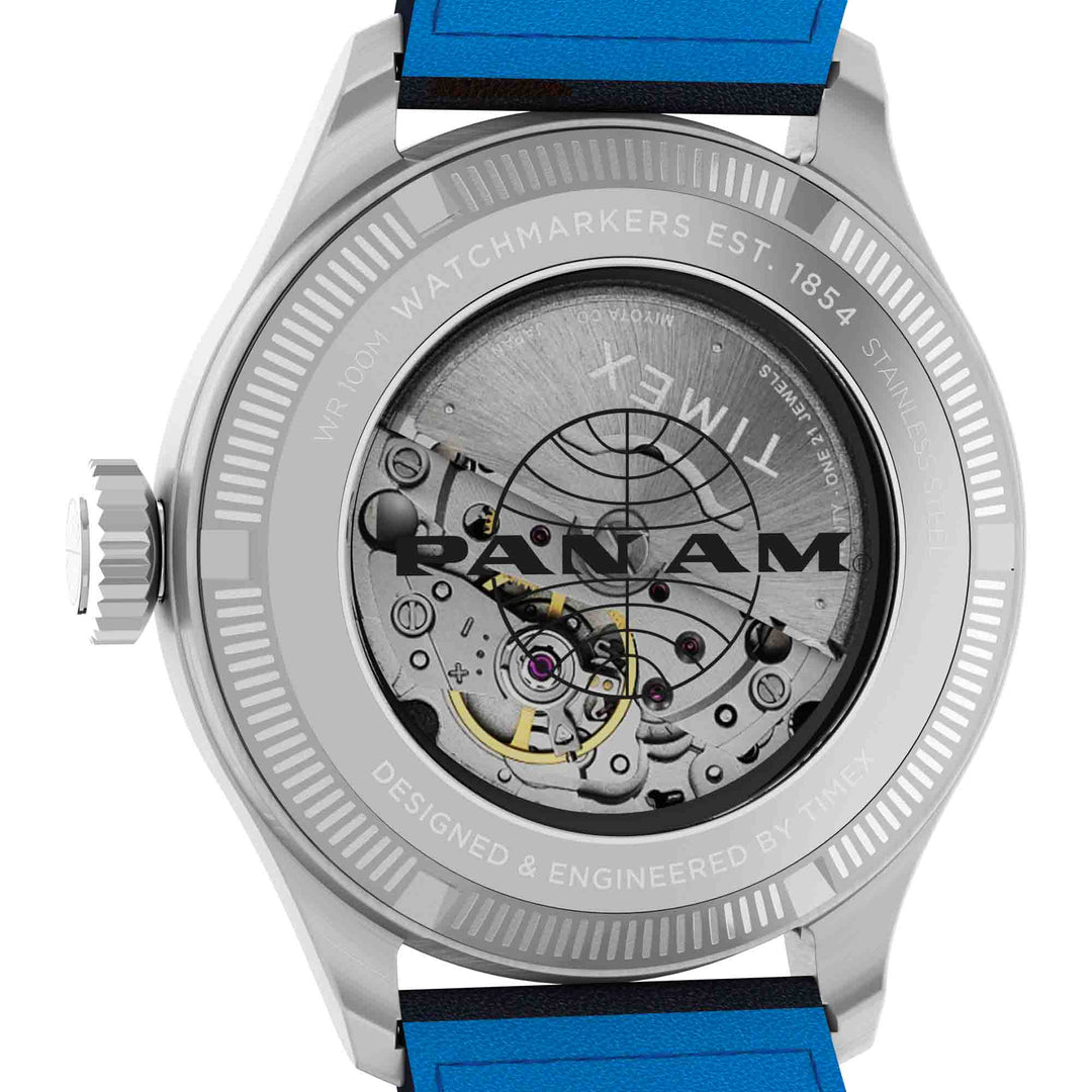 Timex Waterbury Ace Automatic x Pan Am 41mm Blue | Watches.com