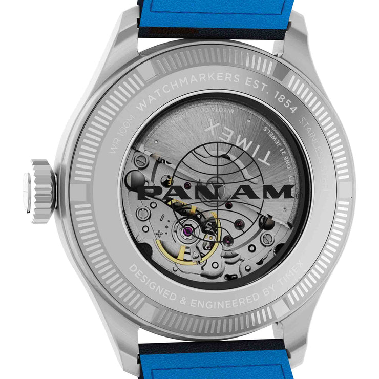 Timex Waterbury Ace Automatic x Pan Am 41mm Blue