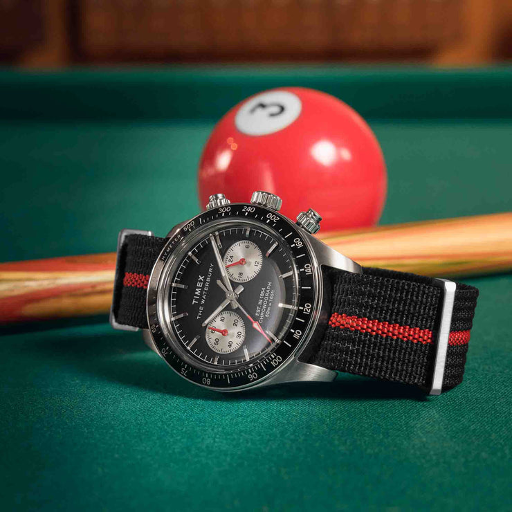 Timex Waterbury Heritage Chronograph 39mm Black