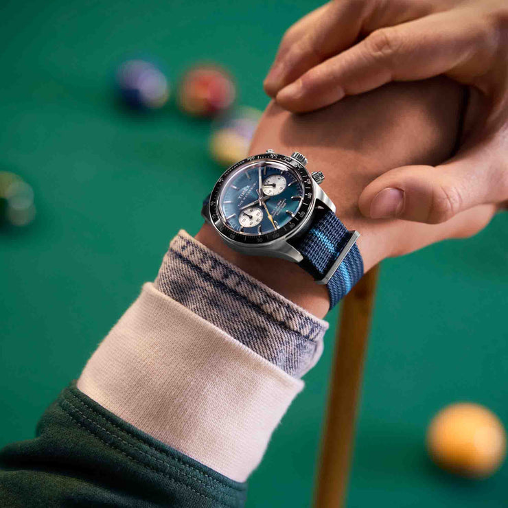 Timex Waterbury Heritage Chronograph 39mm Blue