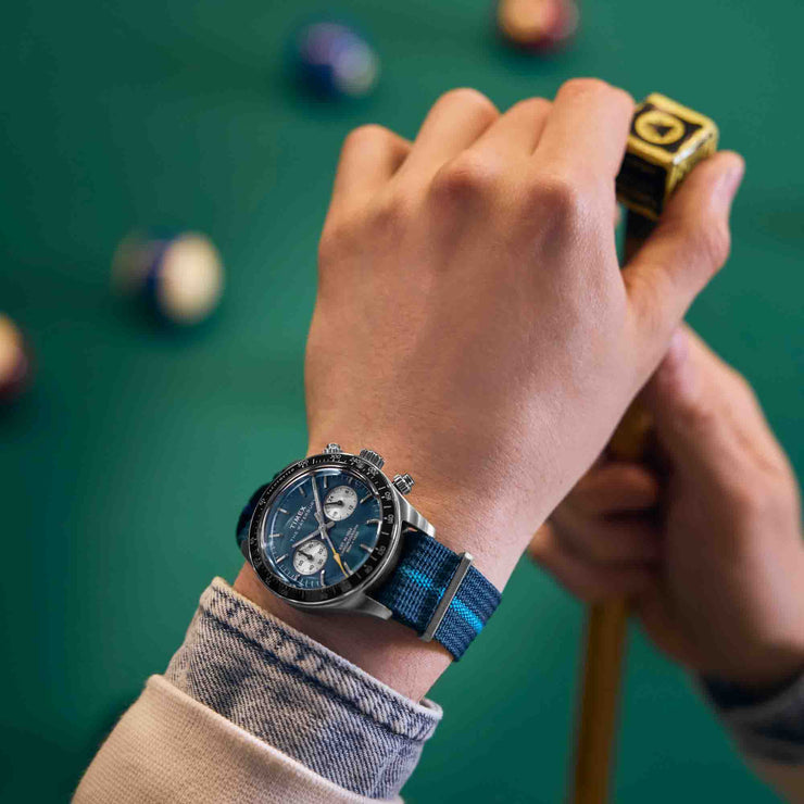 Timex Waterbury Heritage Chronograph 39mm Blue