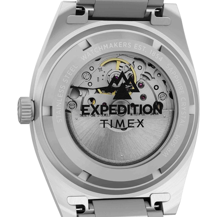 Timex Expedition Capstone Automatic 39mm Black SS angled shot picture