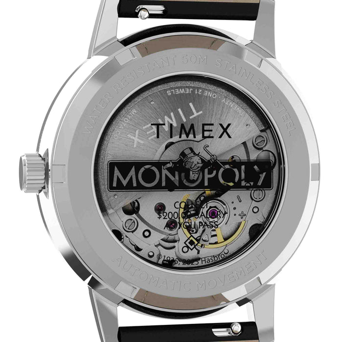 Timex Marlin Automatic x Monopoly 38mm Silver angled shot picture