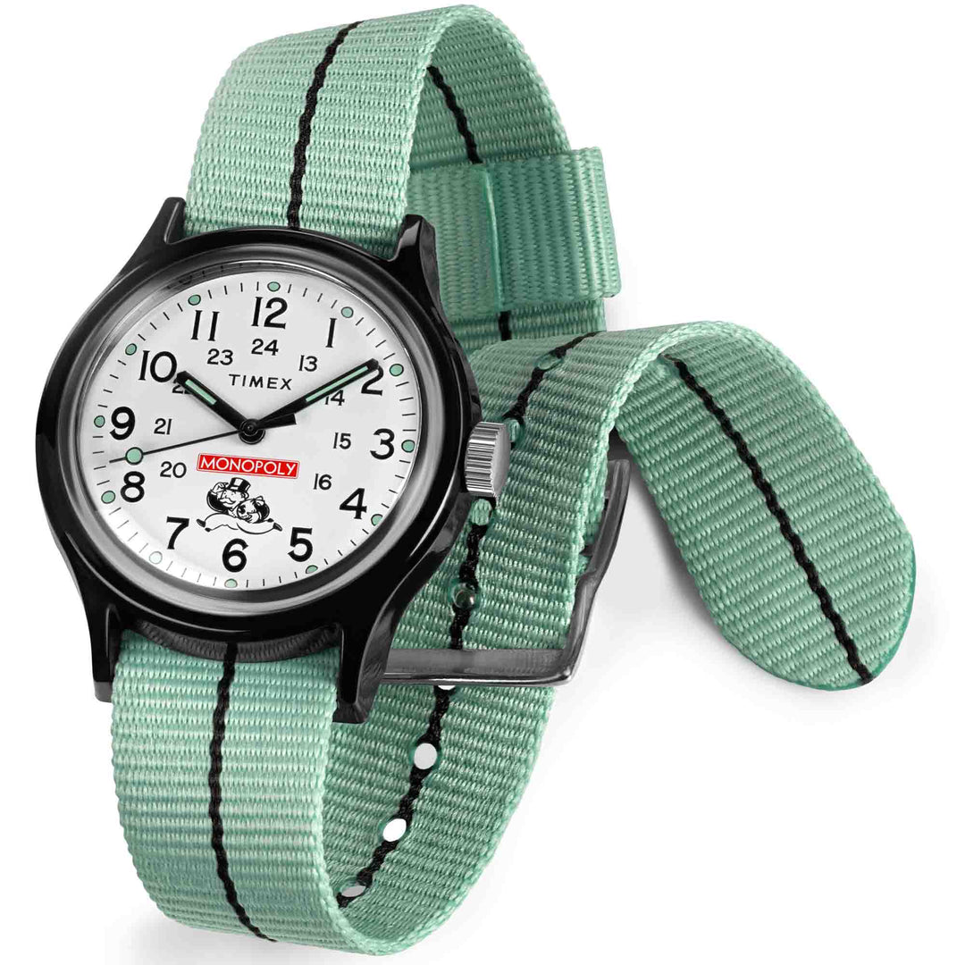 Timex MK1 x Monopoly 36mm Green | Watches.com