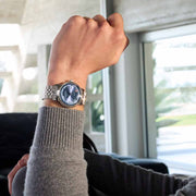 Timex Marlin Quartz GMT 40mm Blue Silver SS