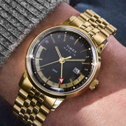 Timex Marlin Quartz GMT 40mm Black Gold SS
