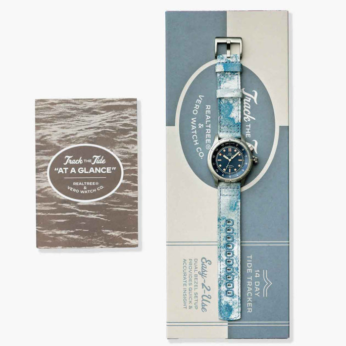Vero Realtree Tide Tracker Compass Automatic Blue angled shot picture