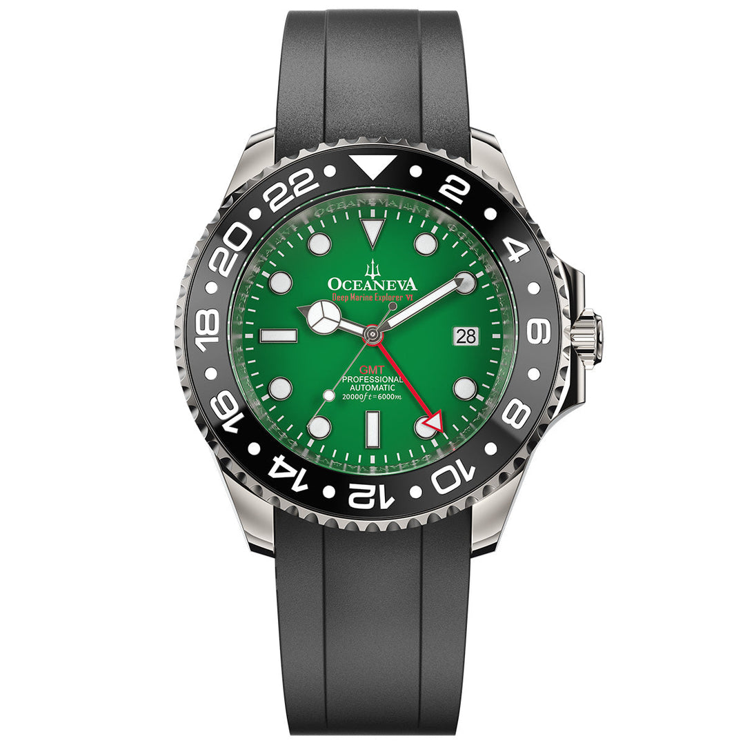 【新品・未使用】エボナイト　THE ONE　 DEEPMARINE Oceaneva 6000m GMT Deep Marine Explorer VI Grade 5 Titanium