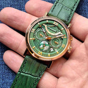 Manufaktur Waldhoff Multimatic II Automatic Emerald Malachite Limited Edition
