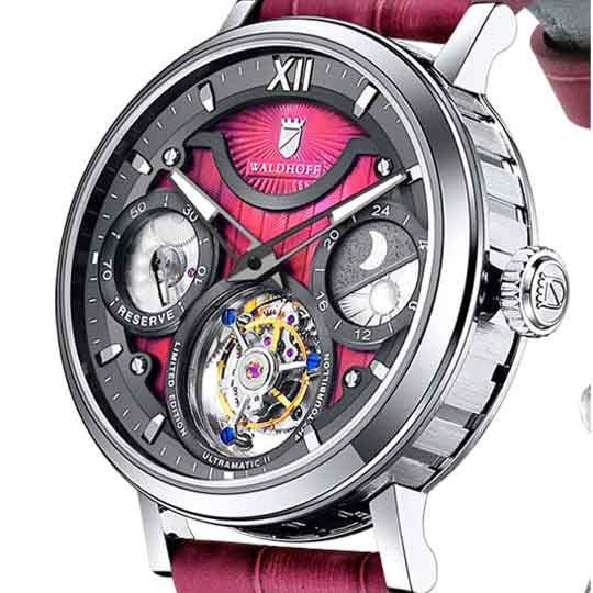 Manufaktur Waldhoff Ultramatic II Tourbillon Burgundy