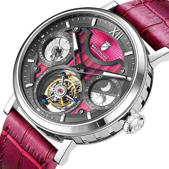 Manufaktur Waldhoff Ultramatic II Tourbillon Burgundy
