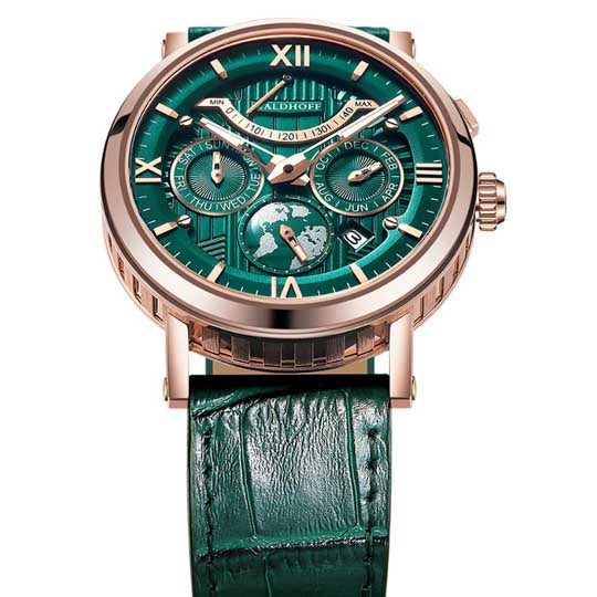 Manufaktur Waldhoff Multimatic II Automatic Emerald Malachite Limited Edition