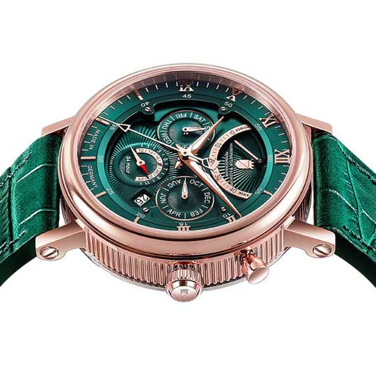 Manufaktur Waldhoff Multimatic Automatic Emerald angled shot picture
