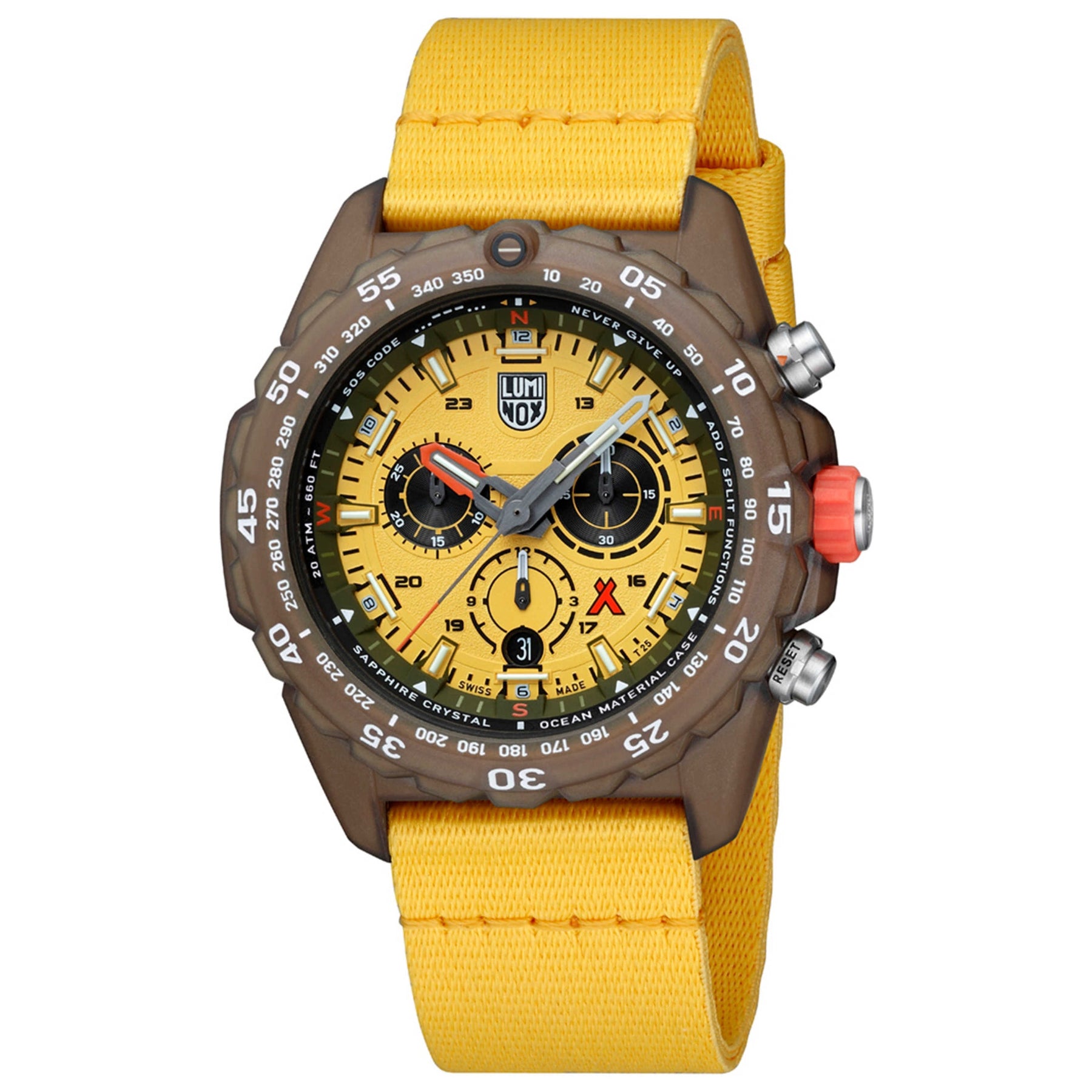 Luminox Swiss 3745 Bear Gryllis Compass Yellow | Watches.com