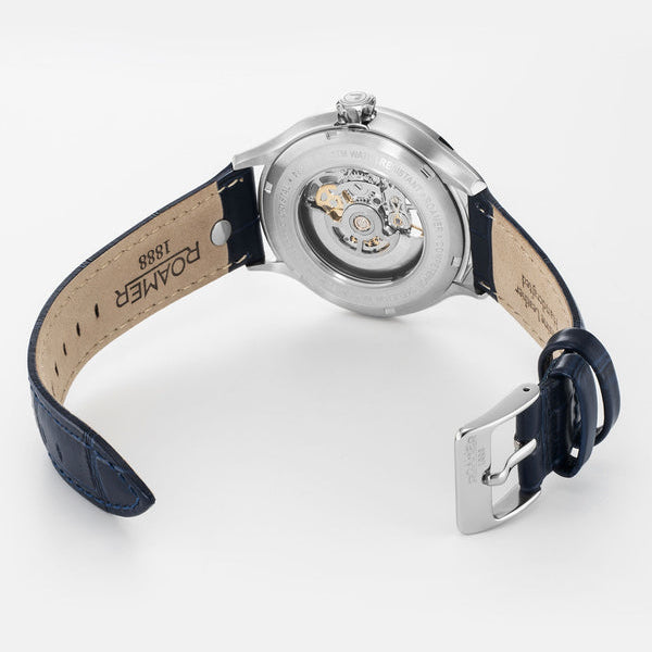 Roamer Competence Skeleton IV Automatic Blue angled shot picture