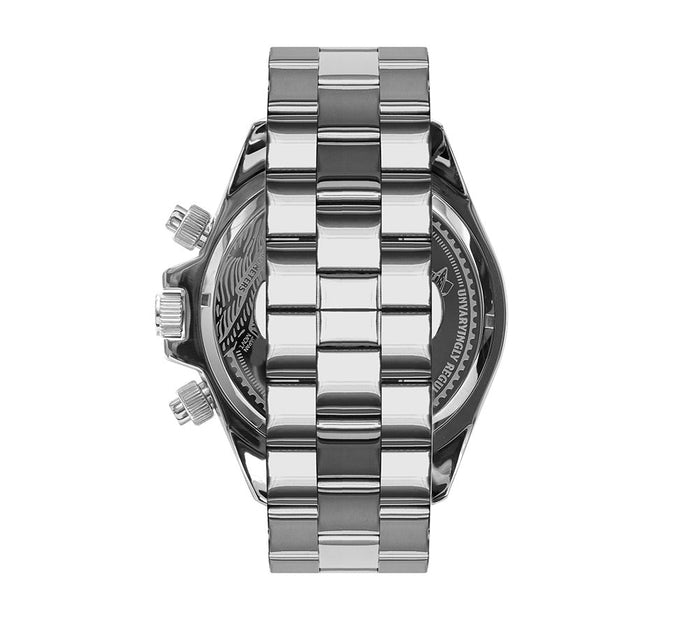 Vestal ZR3 Chrono Polished Silver Black angled shot picture