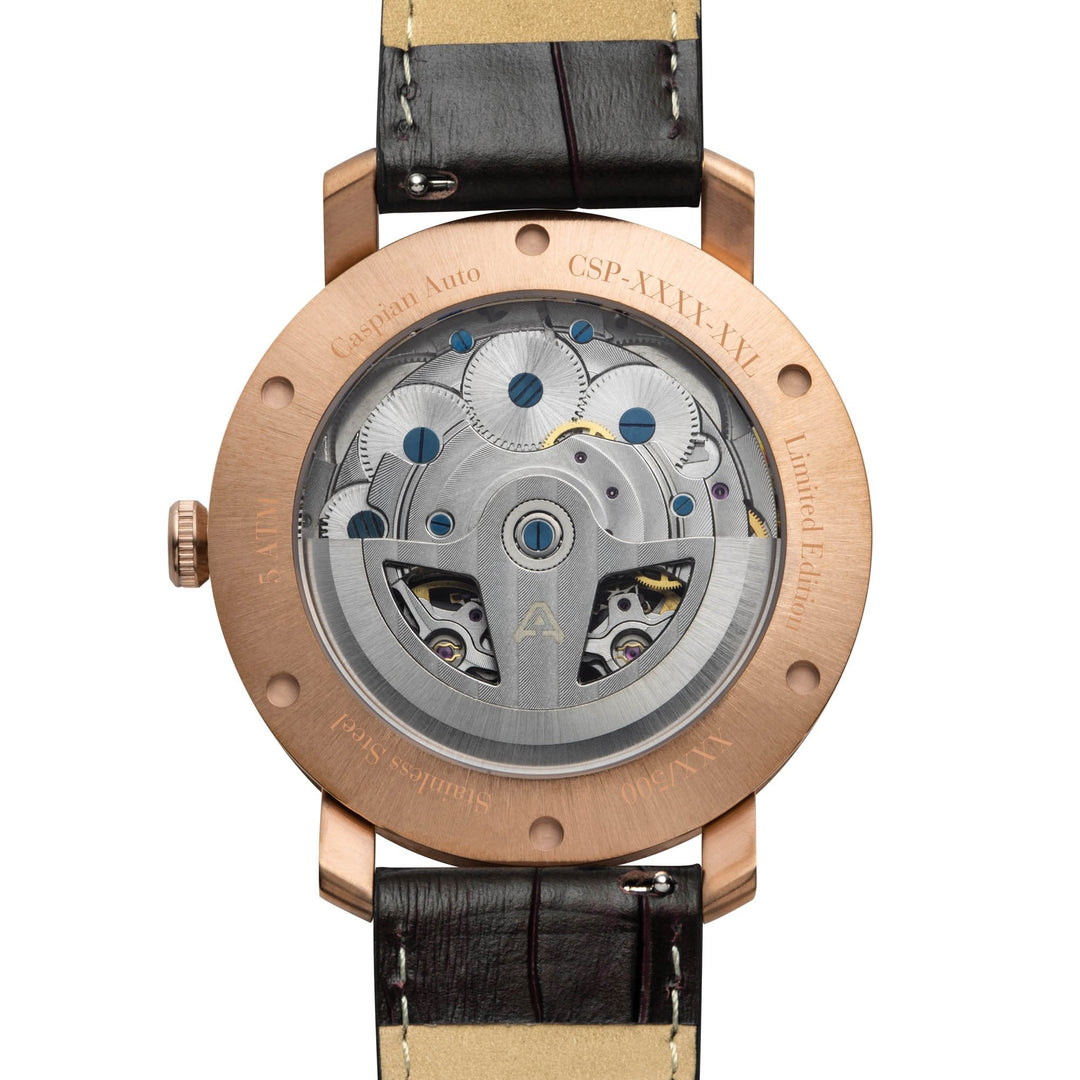 Archetype Caspian Automatic Rose Gold Black Brown | Archetype