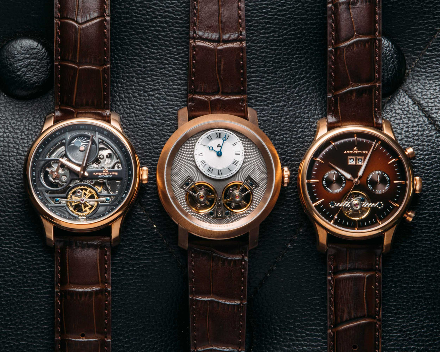 ROSE GOLD BROWN ARCHETYPE WATCHES