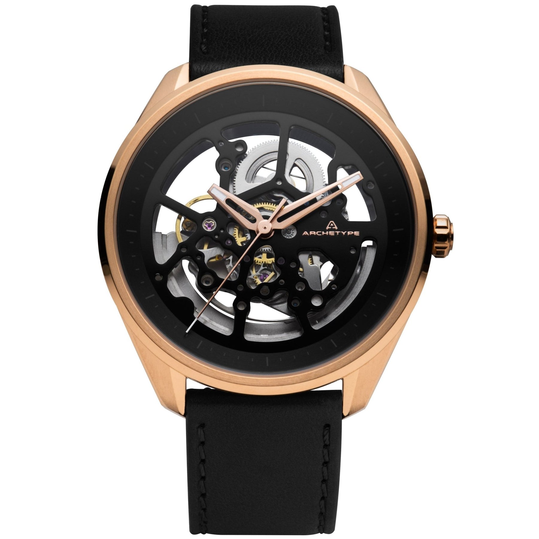 Archetype Nemesis Automatic Rose Gold Black | Watches.com