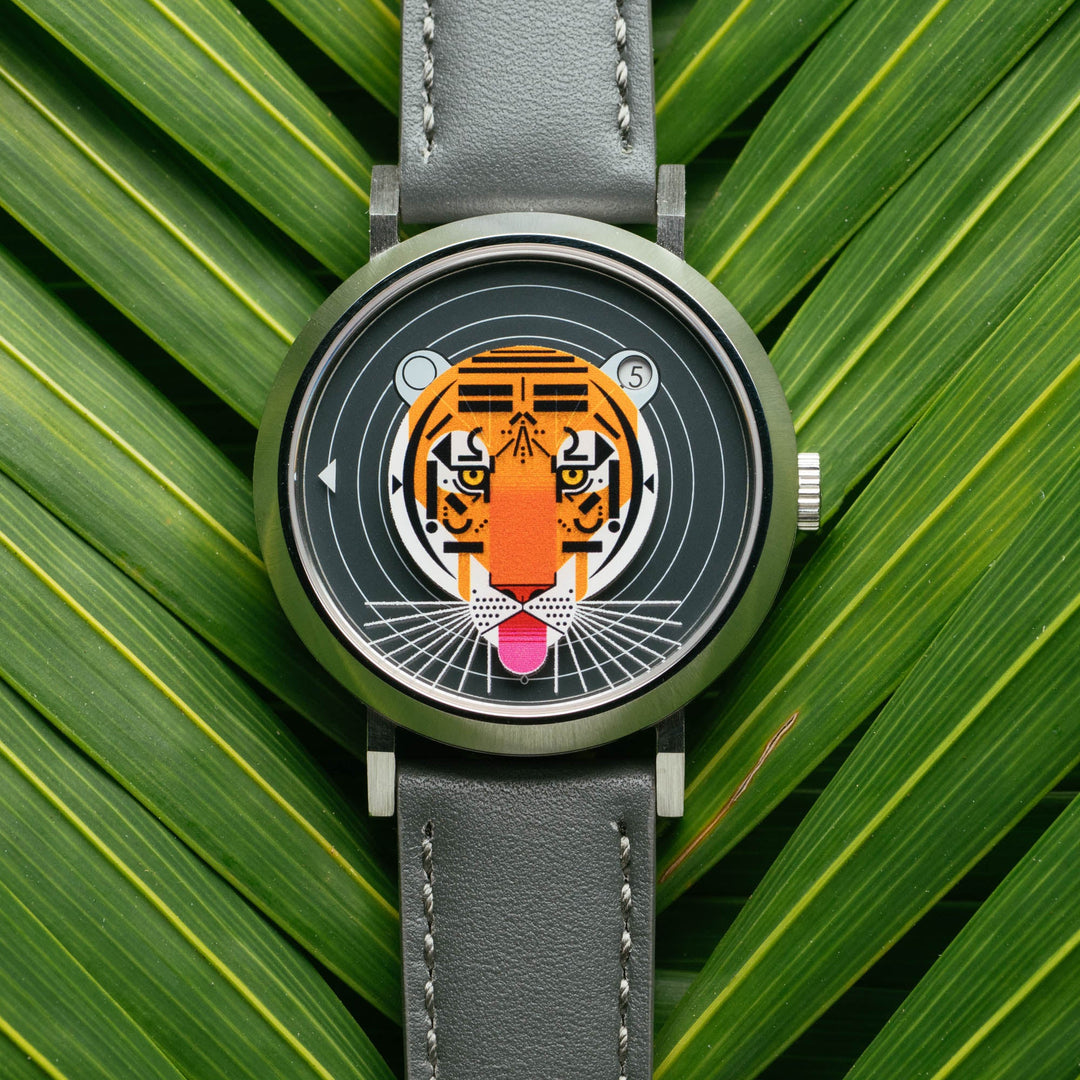 Asterisk x Charley Harper Cool Carnivore Jump Hour Automatic