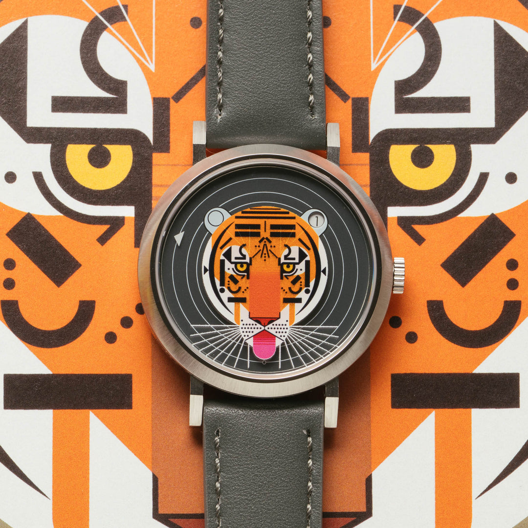 Asterisk x Charley Harper Cool Carnivore Jump Hour Automatic