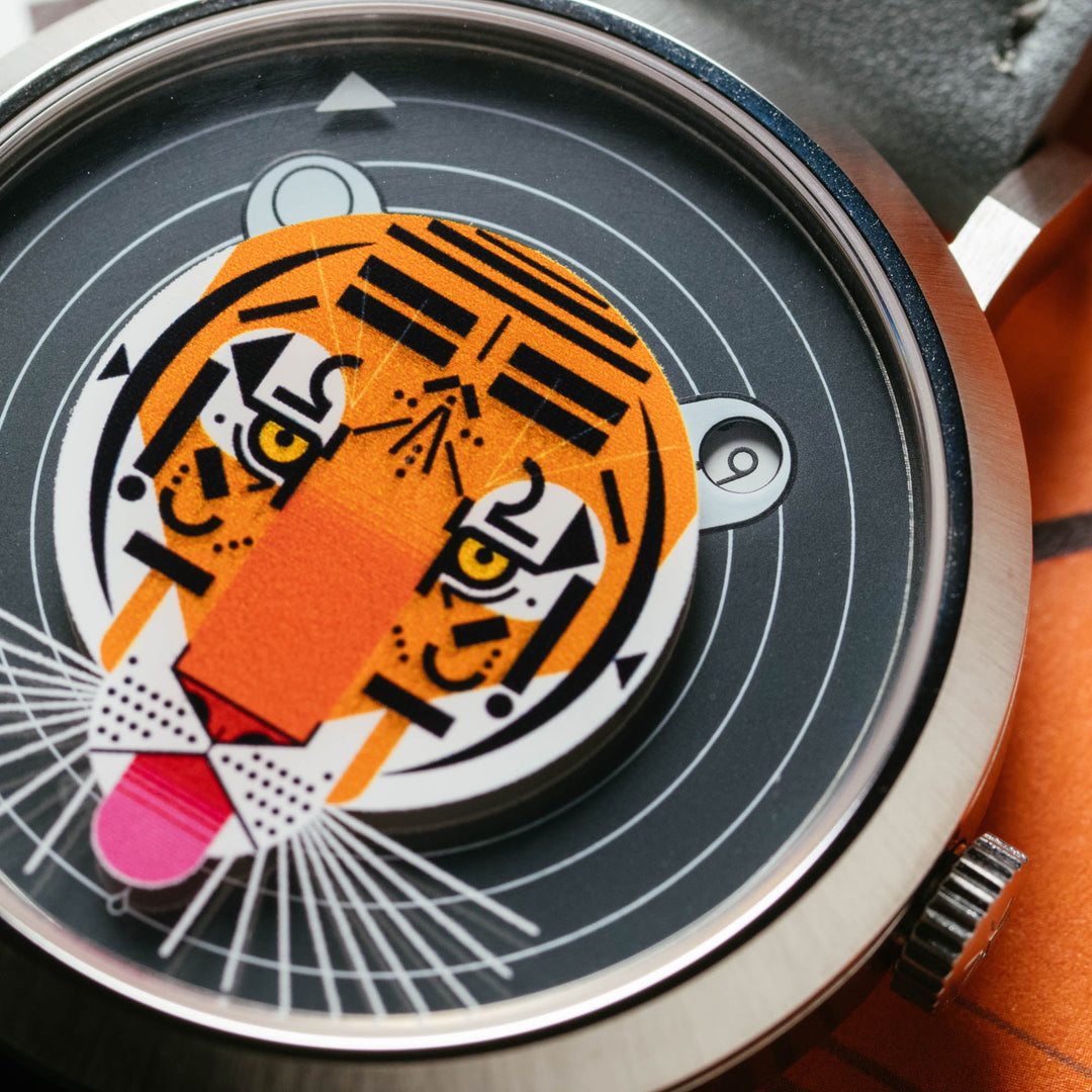 Asterisk x Charley Harper Cool Carnivore Jump Hour Automatic