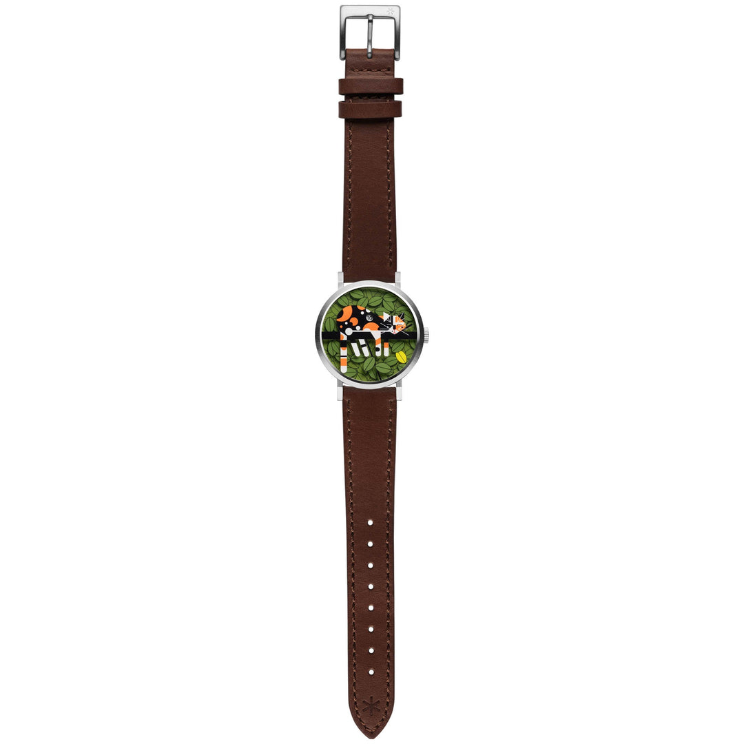 Asterisk x Charley Harper Limp on a Limb Jump Hour Automatic